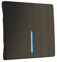 Лицевая панель Werkel для 1-кл. выключателя с подсветкой бронза картинка